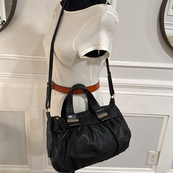 Chloe Bag See By Chloe Perforated Leather Weekender Satchel Slouchy Bag - Picture 9 of 17